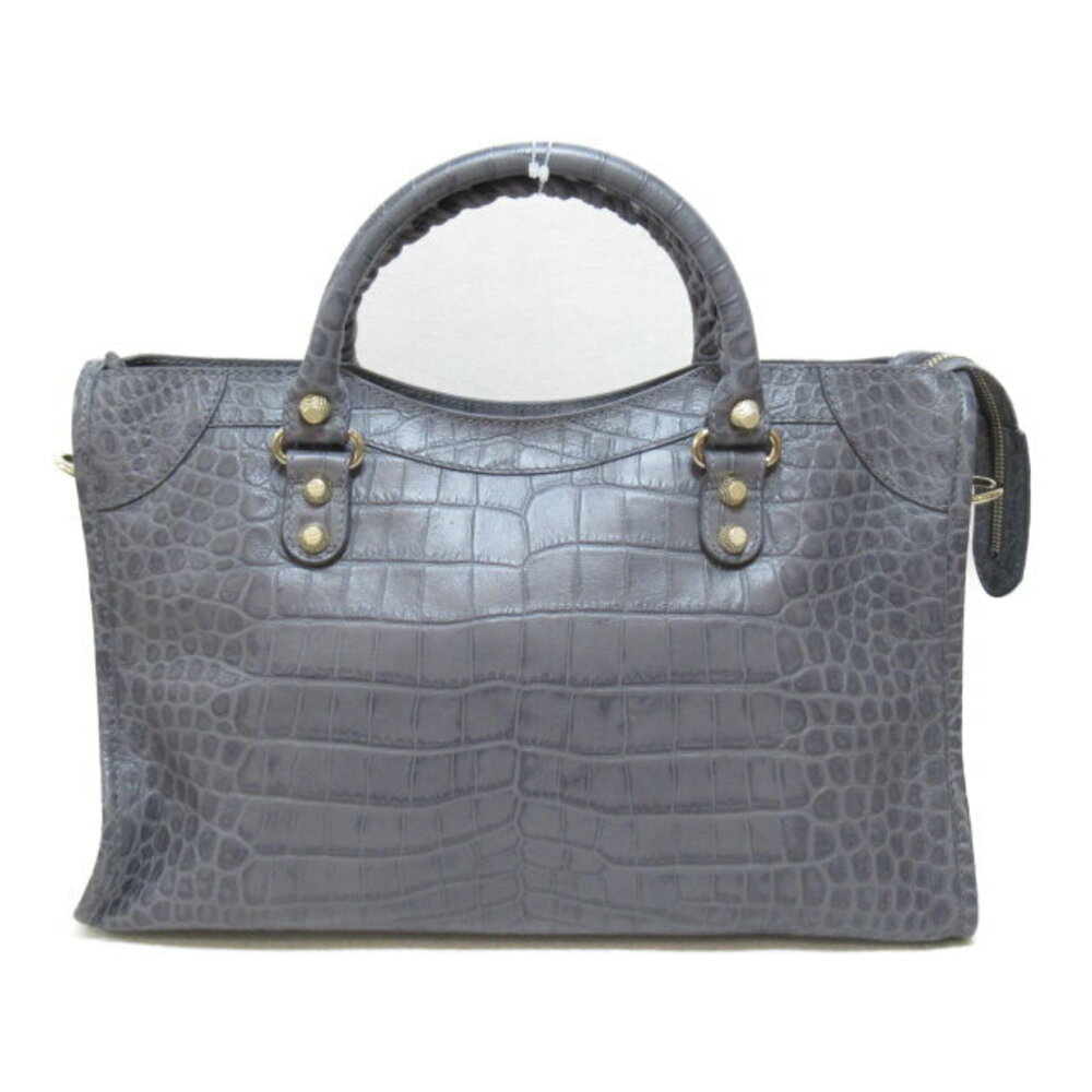 Balenciaga Giant City Shoulder Bag Leather Gray - Picture 2 of 8